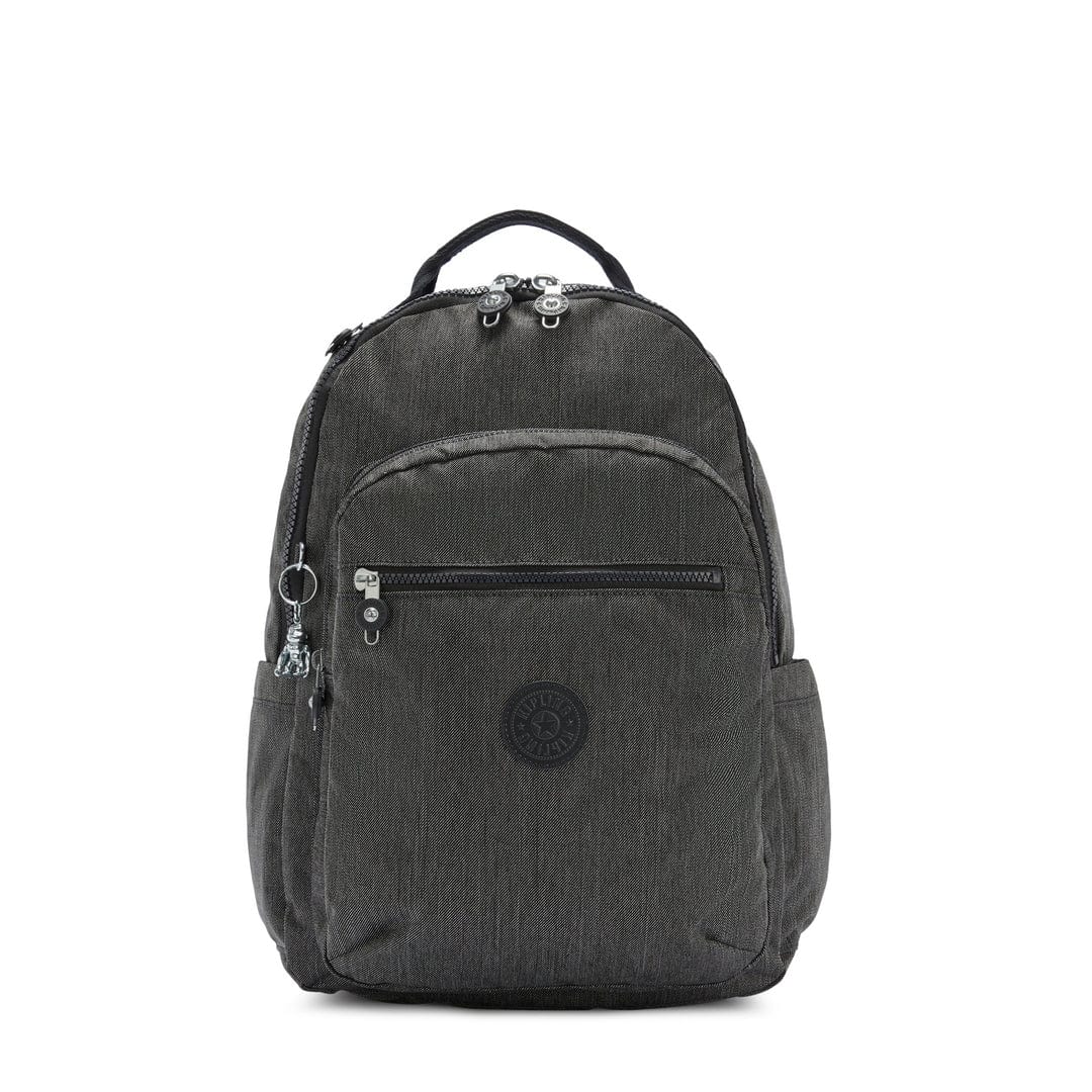KIPLING-Seoul-Large Backpack-Black Peppery-I6363-78S