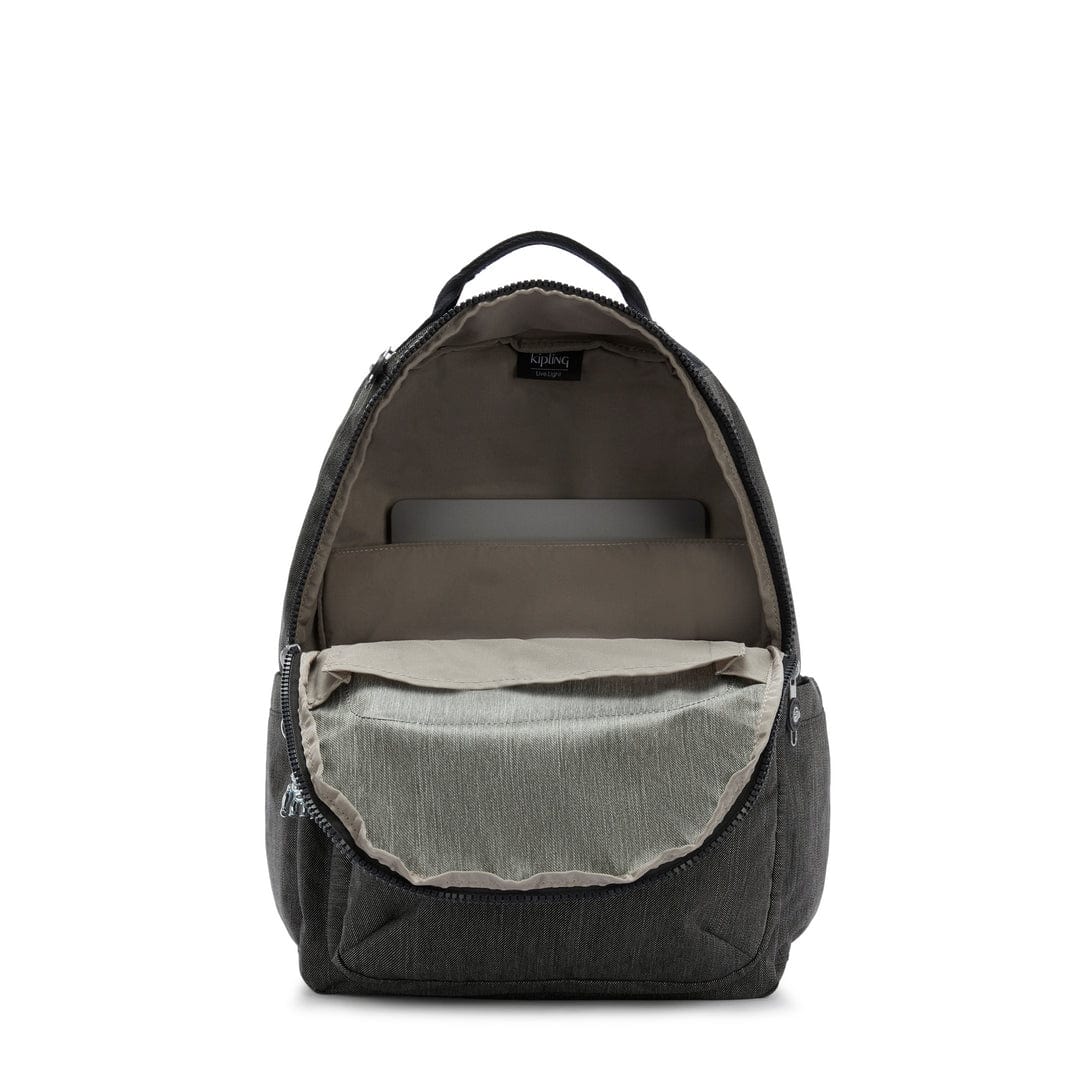 KIPLING-Seoul-Large Backpack-Black Peppery-I6363-78S