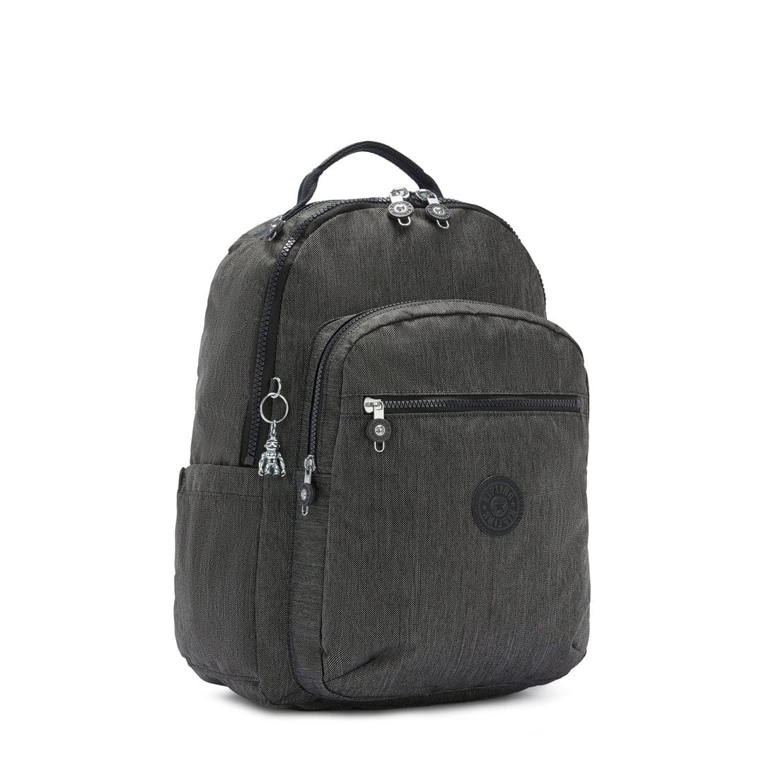 KIPLING-Seoul-Large Backpack-Black Peppery-I6363-78S