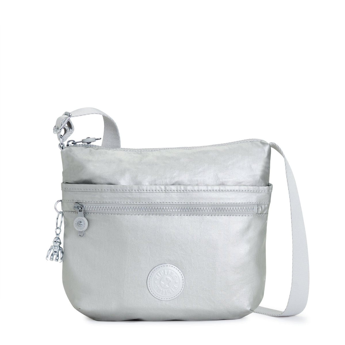 KIPLING-Arto-Medium crossbody-Bright Metallic-10878-QD7