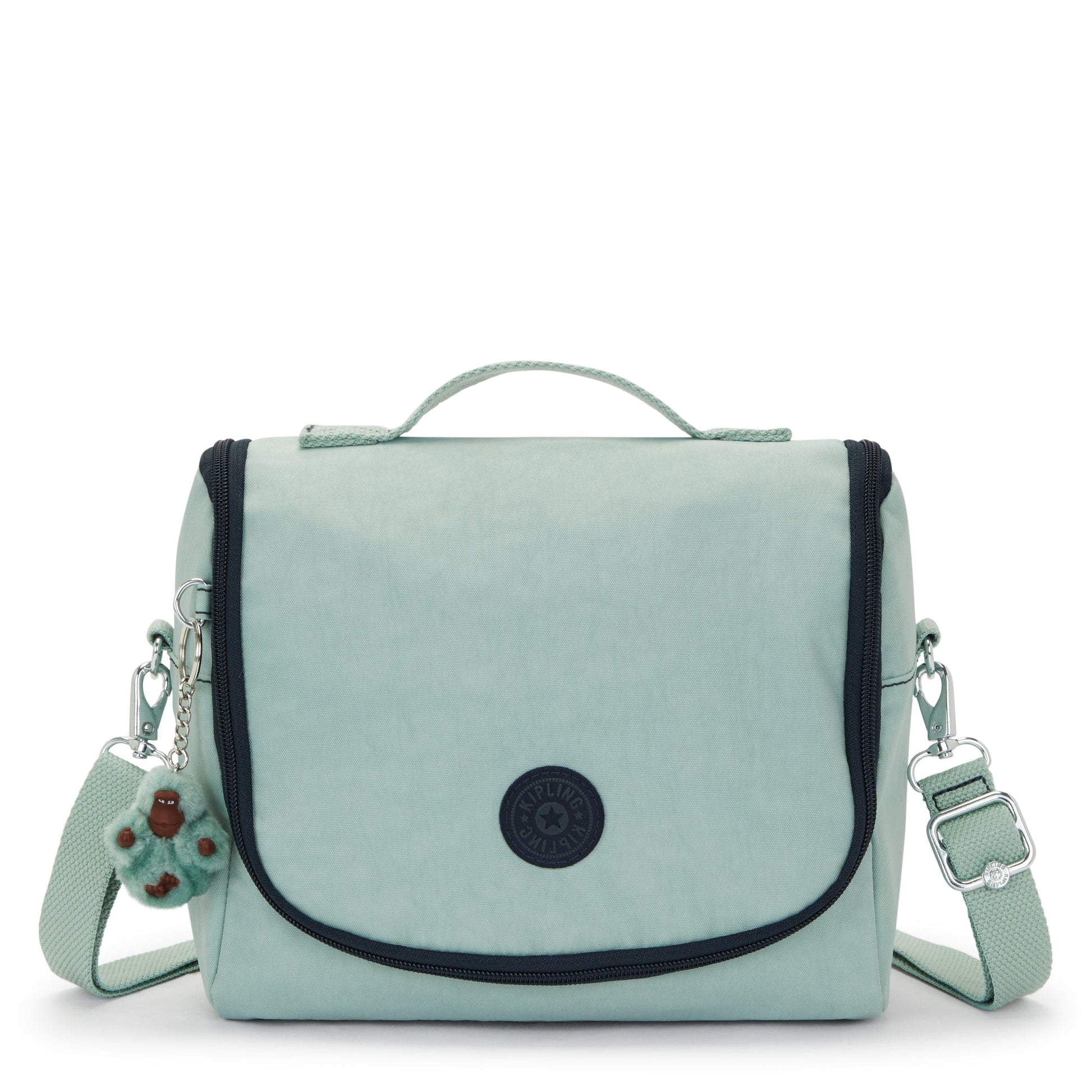 Kipling-New Kichirou-Large Lunchbox (With Trolley Sleeve)-Sea Green Block-15289-P3W