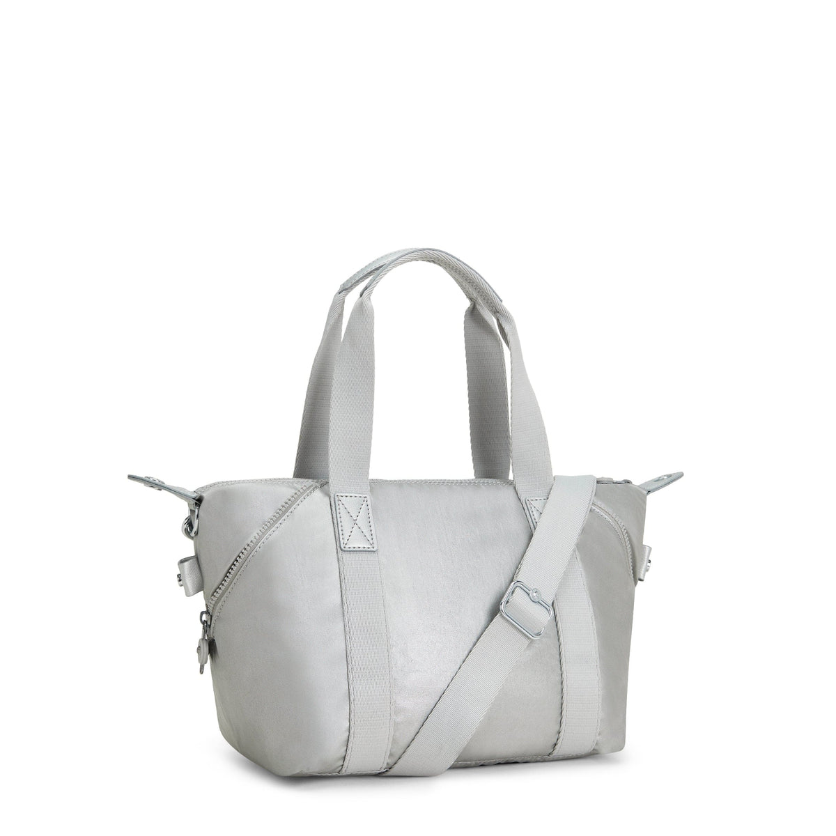 KIPLING-Art Mini-حقيبة يد صغيرة (بحزام كتف قابل للإزالة)-معدني لامع-15410-QD7