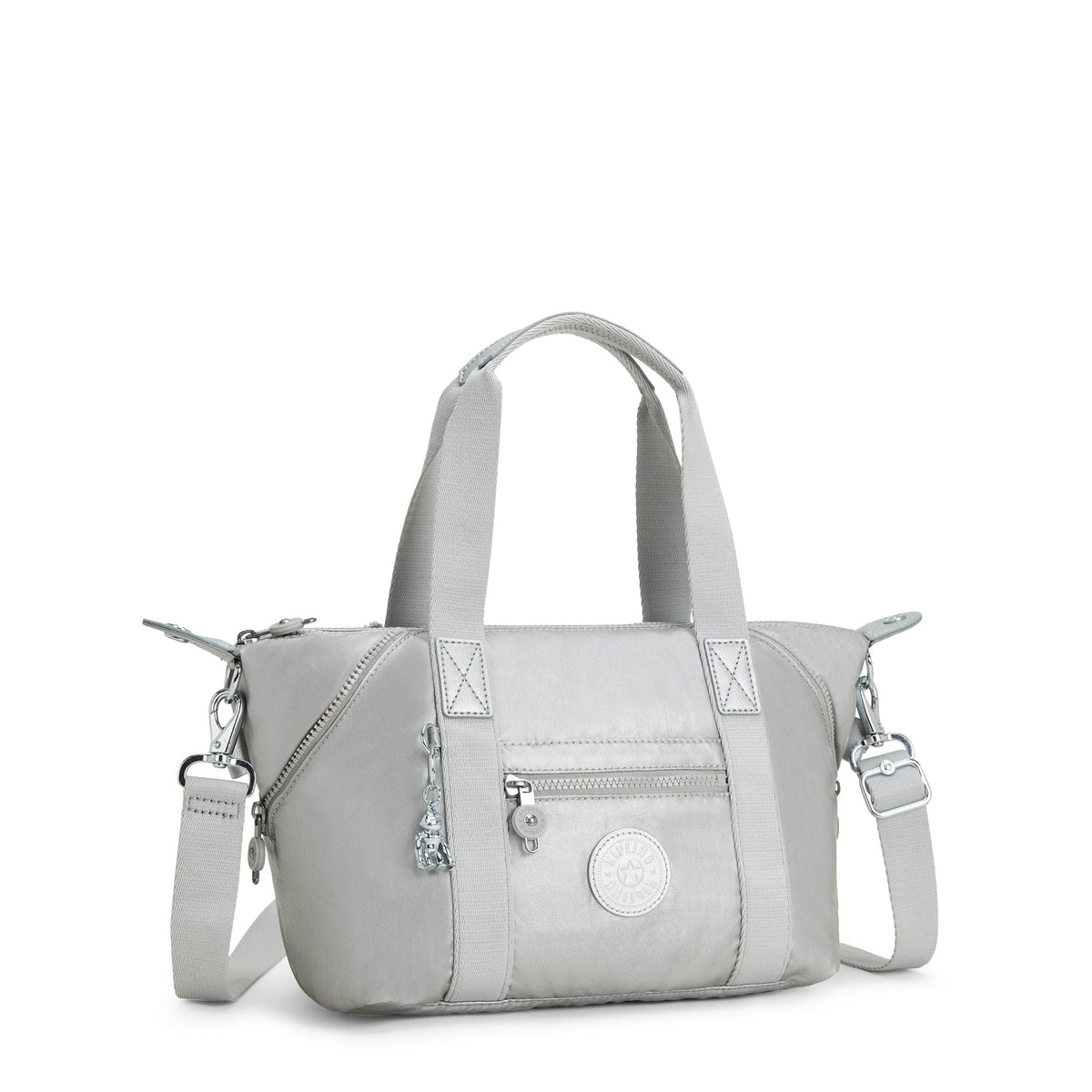 KIPLING-Art Mini-حقيبة يد صغيرة (بحزام كتف قابل للإزالة)-معدني لامع-15410-QD7