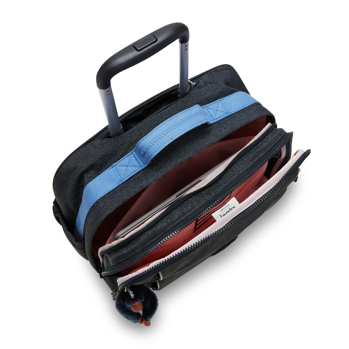 KIPLING-New Storia-حقيبة كبيرة بعجلات-True Bl Glitter-I3767-U18
