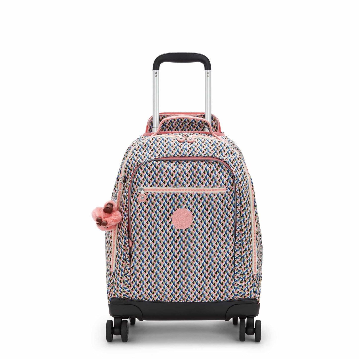 KIPLING-New Zea-Large wheeled backpack (with laptop protection)-Girly Geo-I4674-Z84