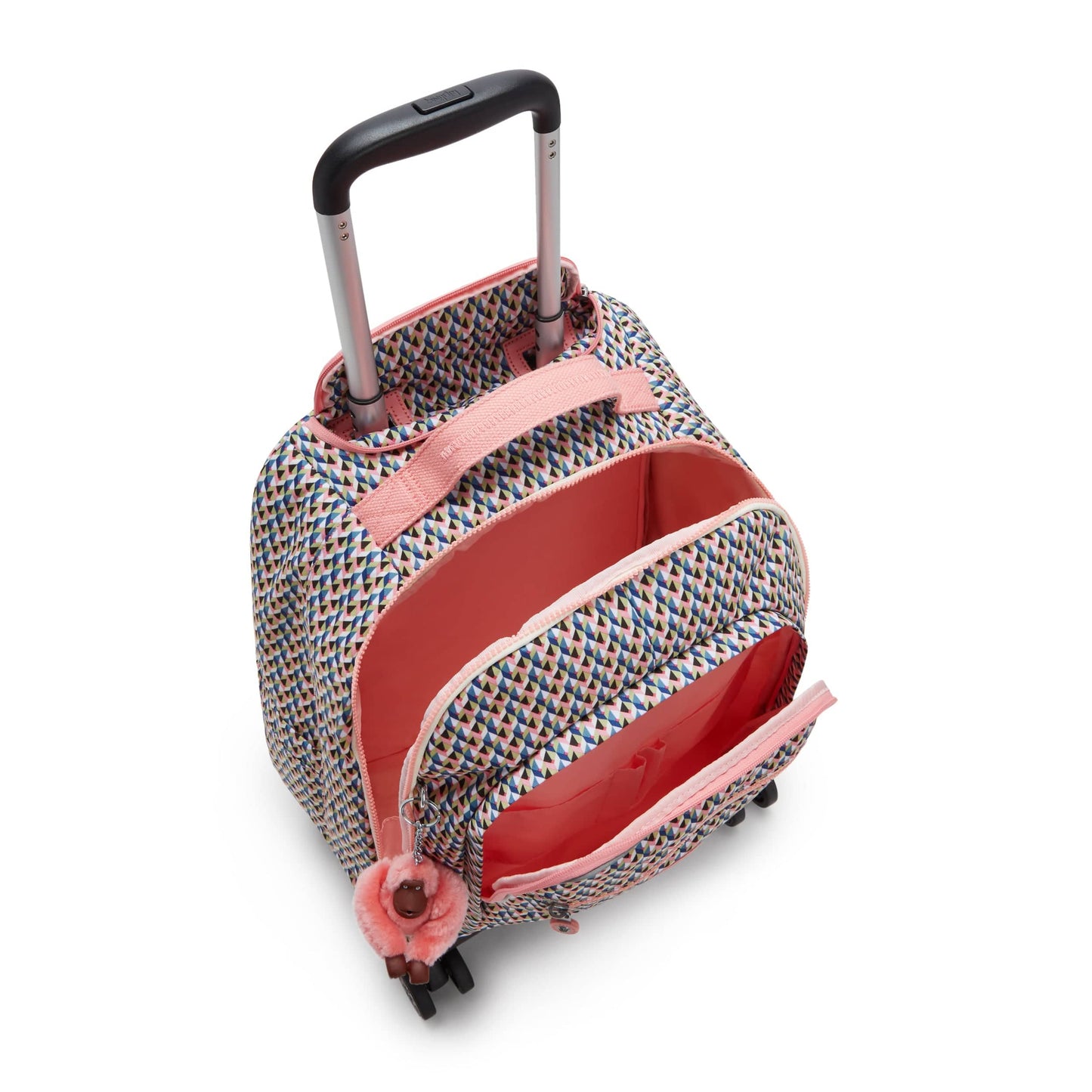 KIPLING-New Zea-حقيبة ظهر كبيرة بعجلات (مع حماية للكمبيوتر المحمول)-Girly Geo-I4674-Z84