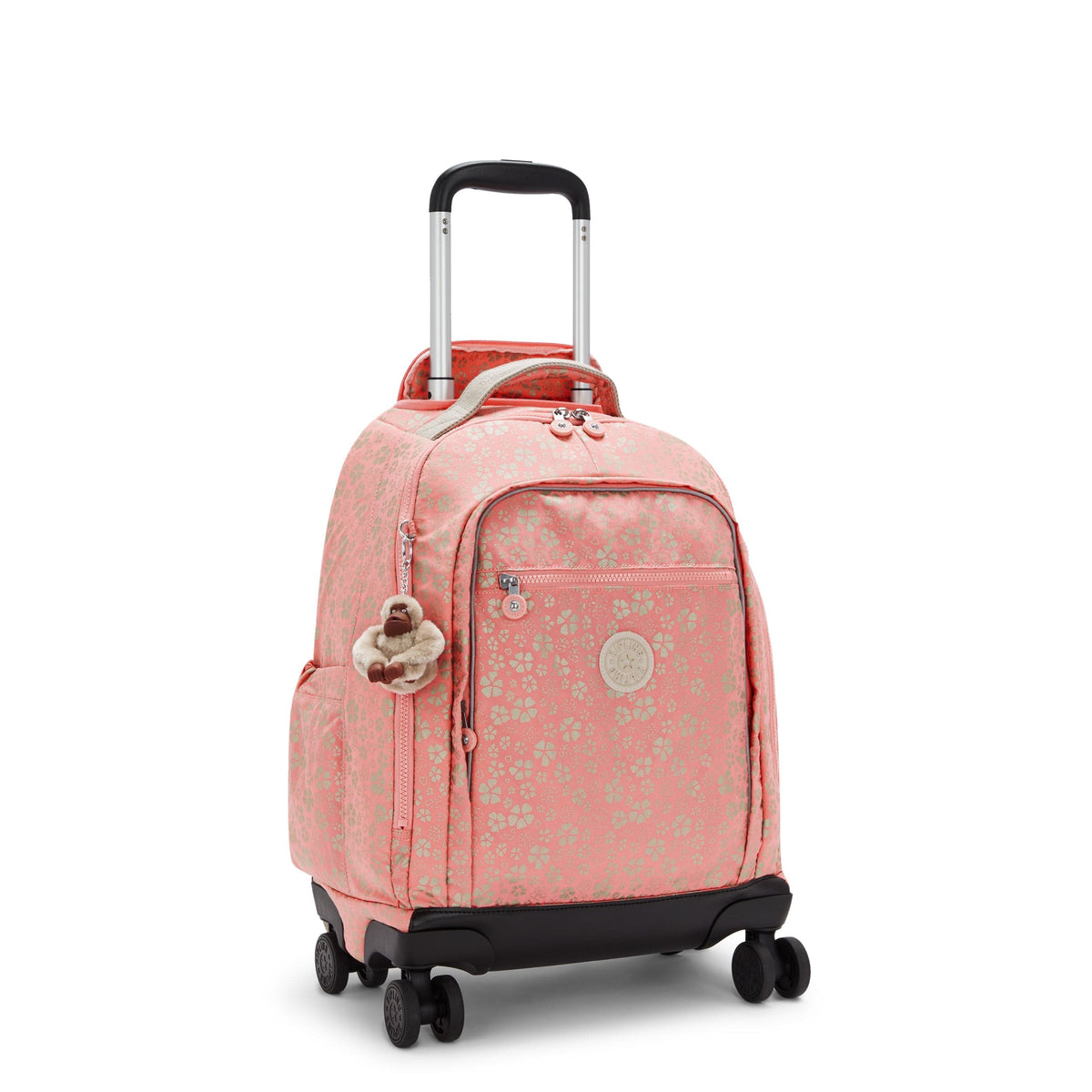 KIPLING-New Zea-حقيبة ظهر كبيرة بعجلات (مع حماية للكمبيوتر المحمول)-Sweet MetFloral-I4674-Z98
