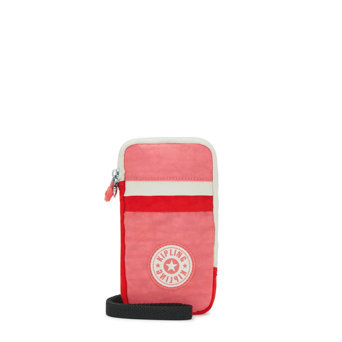 KIPLING-Clark-Phone Bag (With Removable Strap)-Tango Pink Block-I5054-S7M