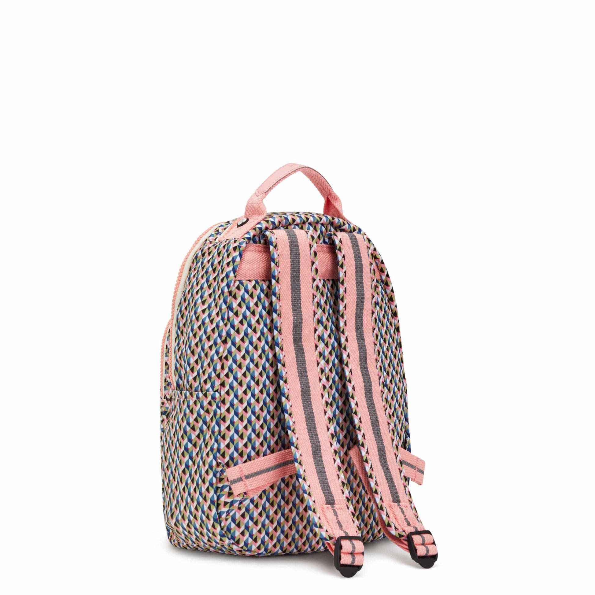 KIPLING-Seoul S-Small Backpack (With Laptop Protection)-Girly Geo-I5357-Z84