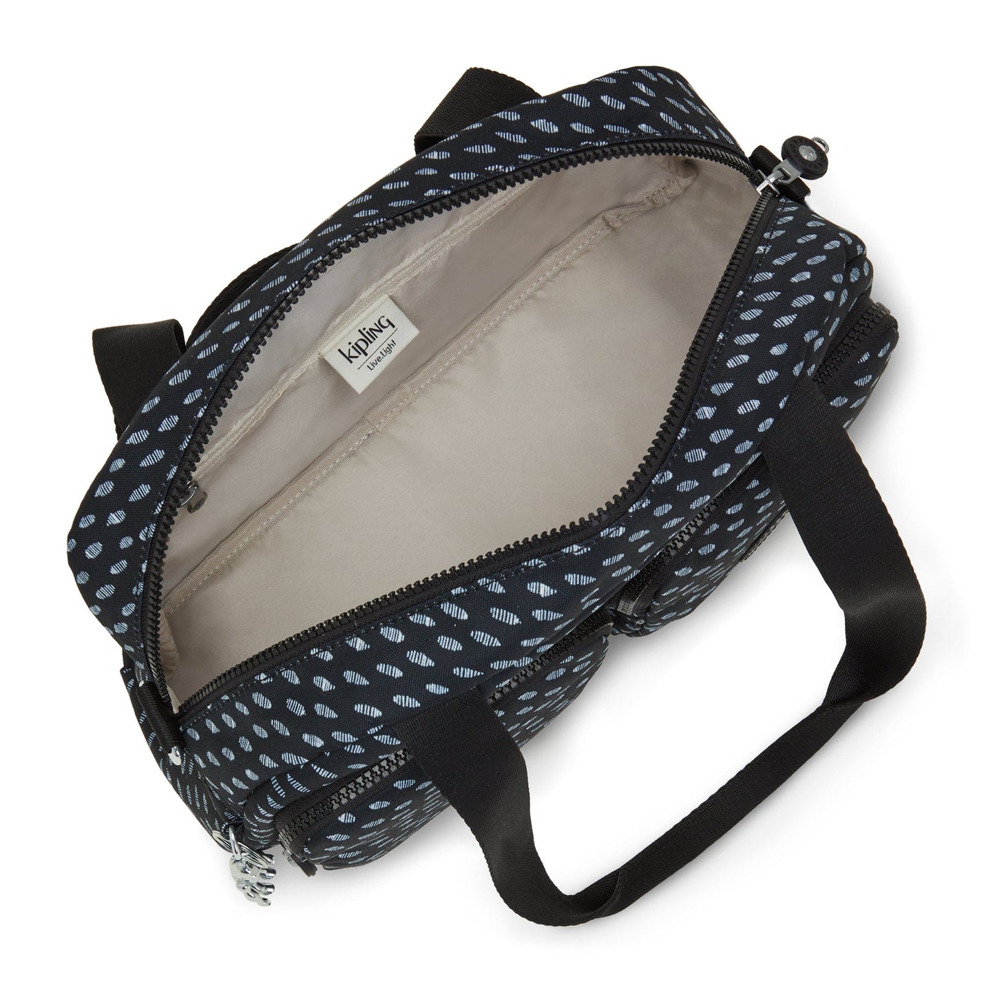 KIPLING-Cool Defea-حقيبة كتف متوسطة الحجم (بحزام كتف قابل للإزالة)-Ultimate Dots-I5479-R87
