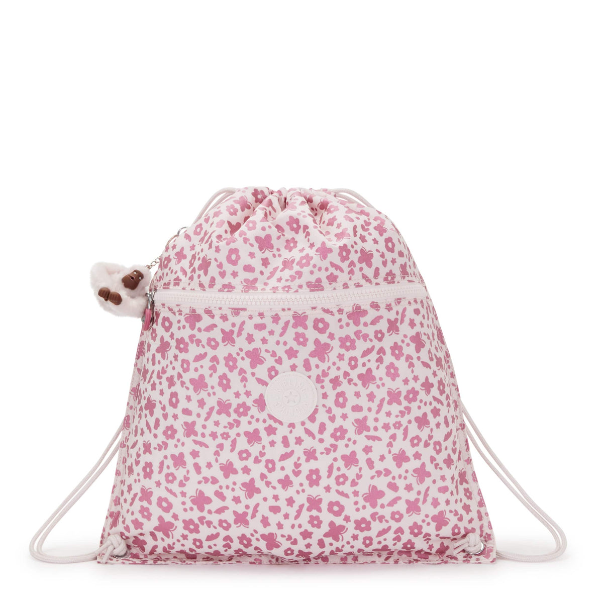Kipling-Supertaboo-Medium Backpack (With Drawstring)-Magic Floral-I5637-Z41
