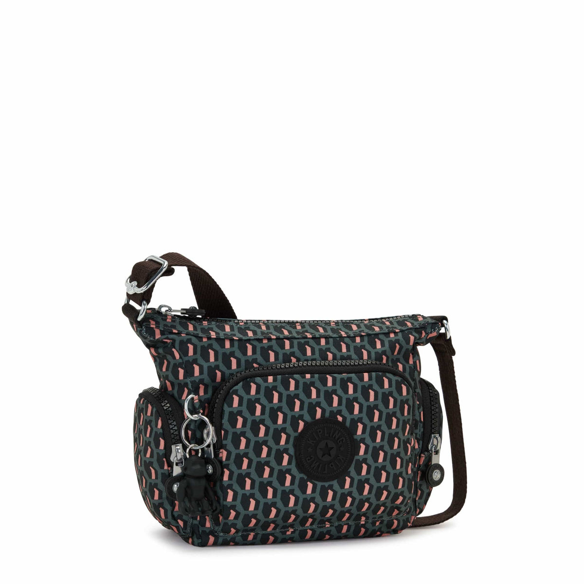 حقيبة كيبلينج-جابي صغيرة كروس بودي - 3D K وردية - I6193-E1A