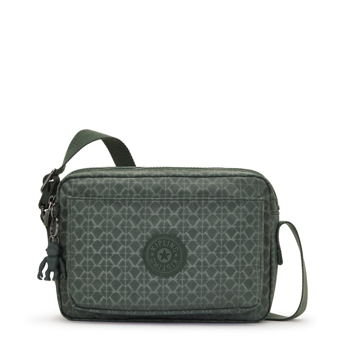 KIPLING-Abanu M-Medium Crossbody-Sign Green Embosse-I6831-F6C