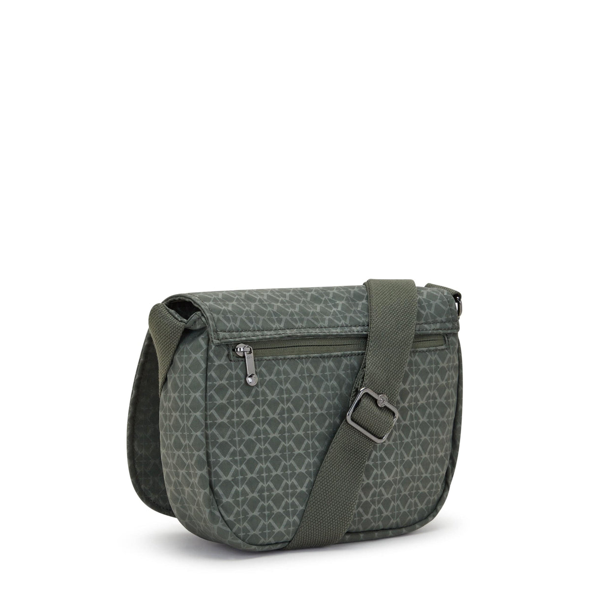 حقيبة كتف Kipling-Loreen M بشعار أخضر منقوش - I7677-F6C