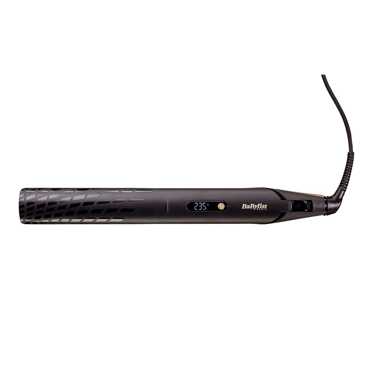 مجموعة مكواة فرد الشعر BABYLISS مقاس 35 مم، شاشة LCD ذهبية، 3 درجات حرارة، مجفف شعر خبير بقوة 2200 واط - ST430SDE+D342SDE
