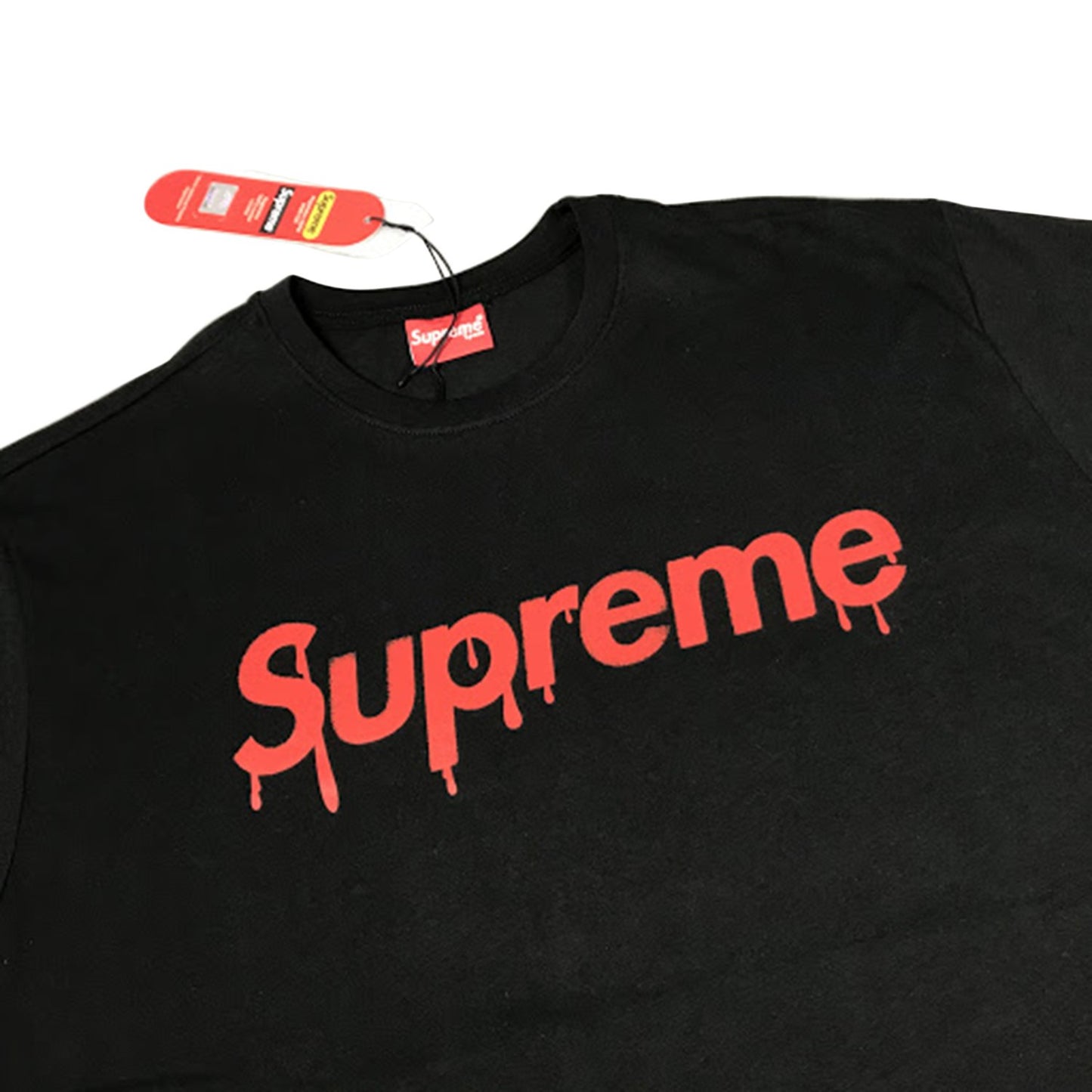 Supreme Logo T-Shirt - Black - STHU13-BLK-XS