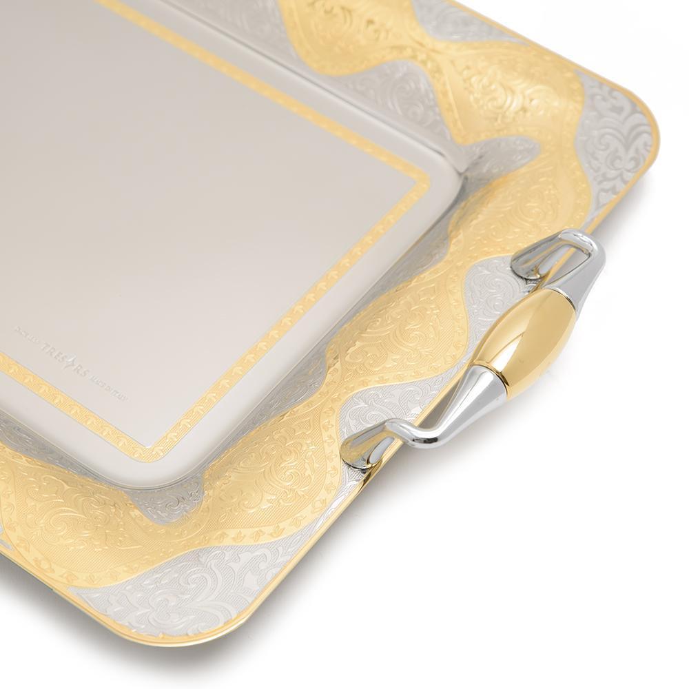 Brignani Jules Rectangle Tray - Gold, 57 x 42.5 cm - RO-1400/5/JUL-G - Jashanmal Home