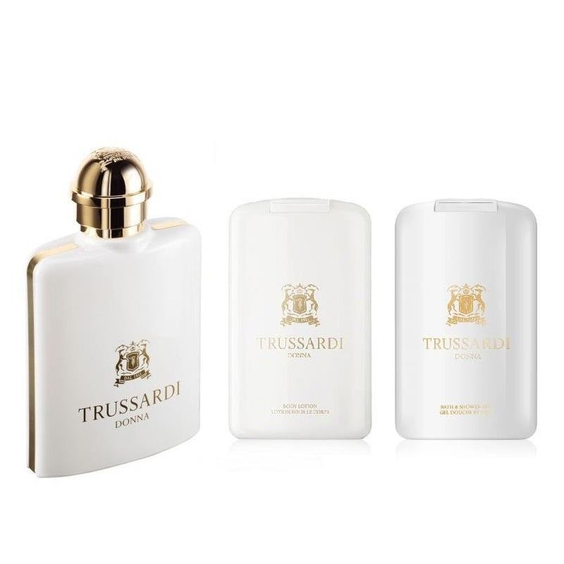 TRUSSARDI  1911 DONNA FOR WOMEN GIFTSET 
(EDT 100ML+ SHOWER GEL 200ML + BODY LOTION 200ML)