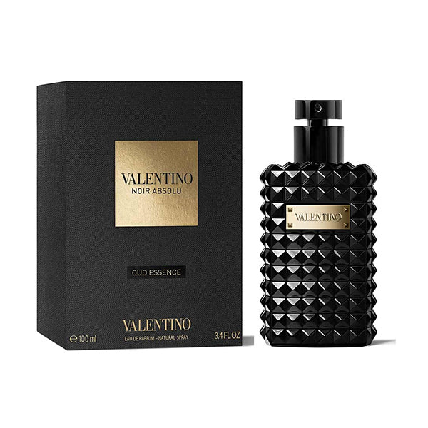 عطر فالنتينو نوير أبسولو عود للجنسين - أو دو بارفان، 100 مل بخاخ طبيعي