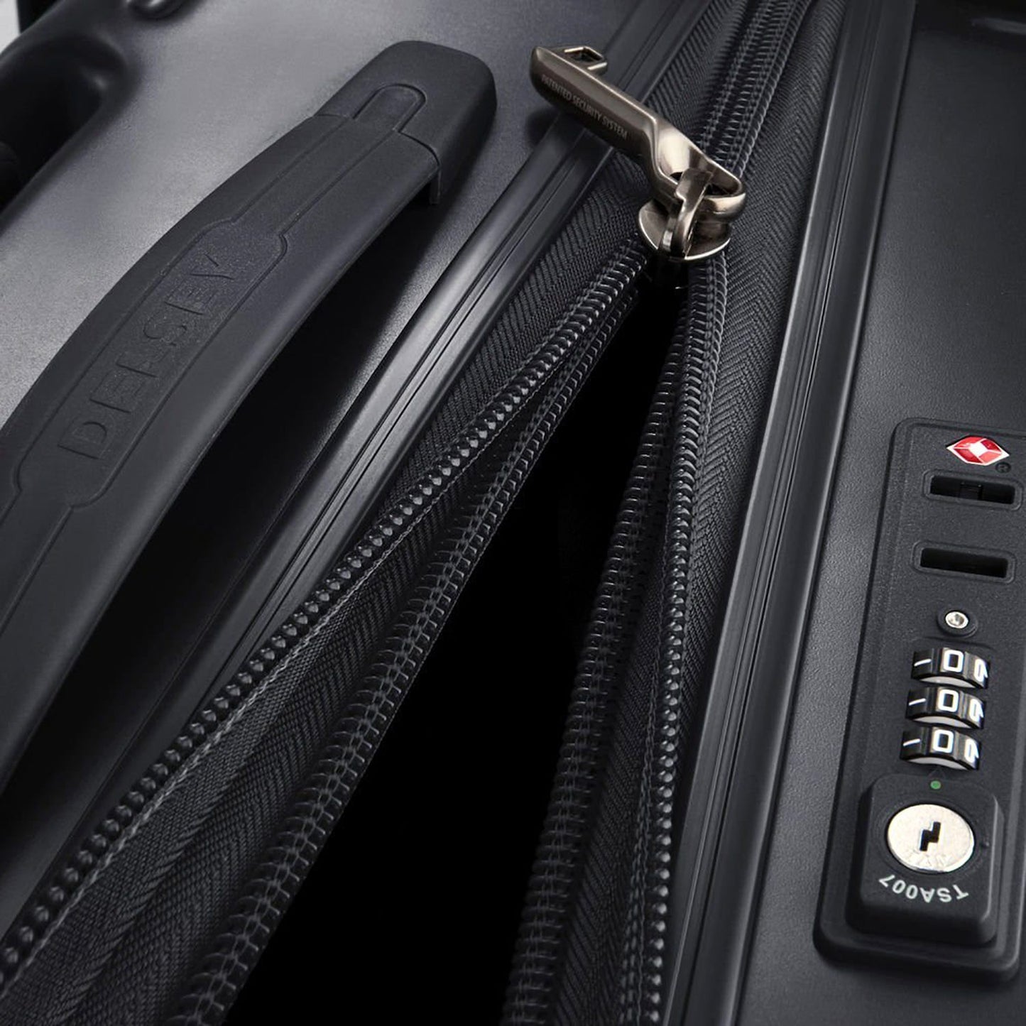 Delsey Caumartin Plus 4 Double Wheel Cabin Trolley Case - Black - 00207880100 BLACK - Jashanmal Home