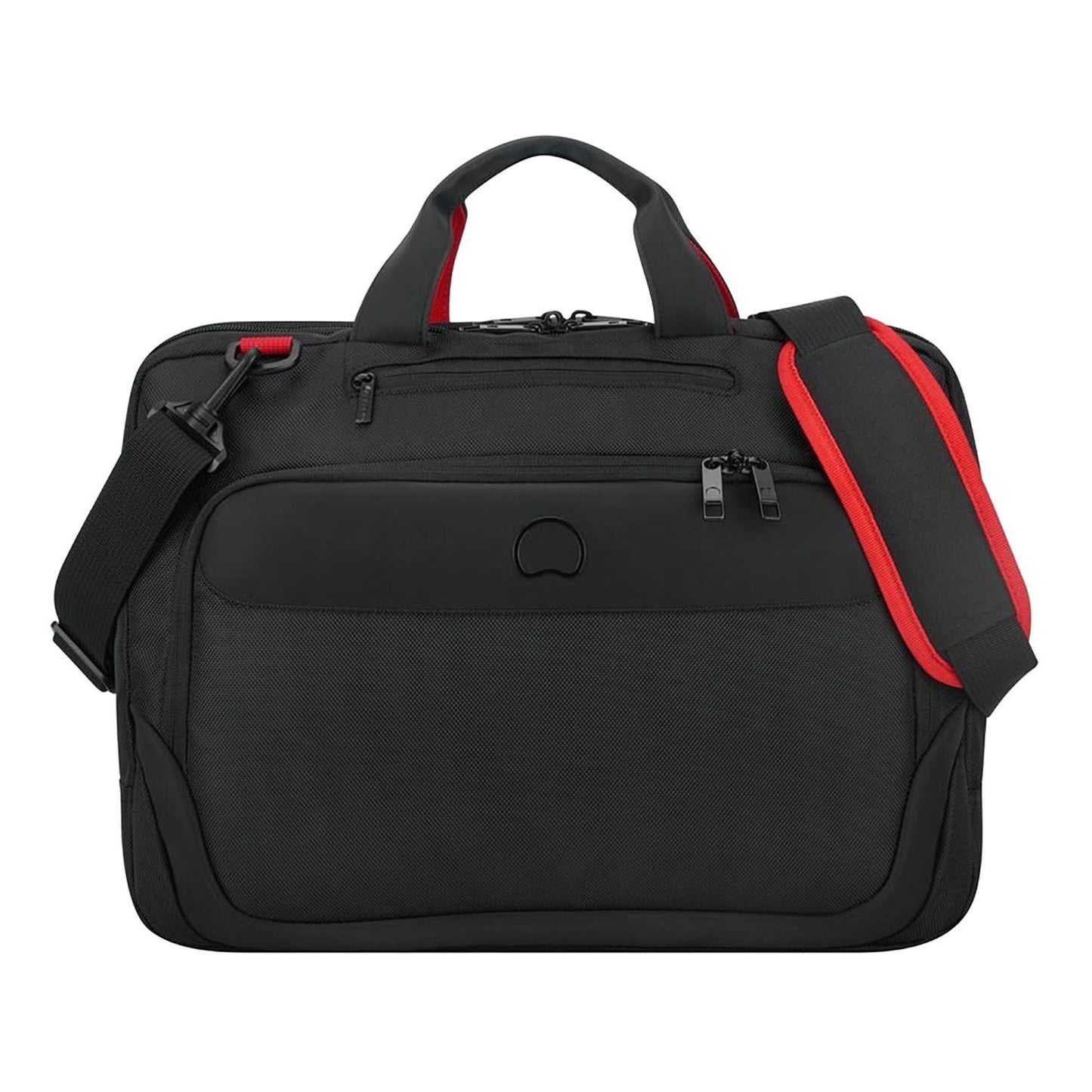 Delsey Parvis Plus 2 Compartment PC Protection Satchel - Black - 00394416100 BLK - Jashanmal Home