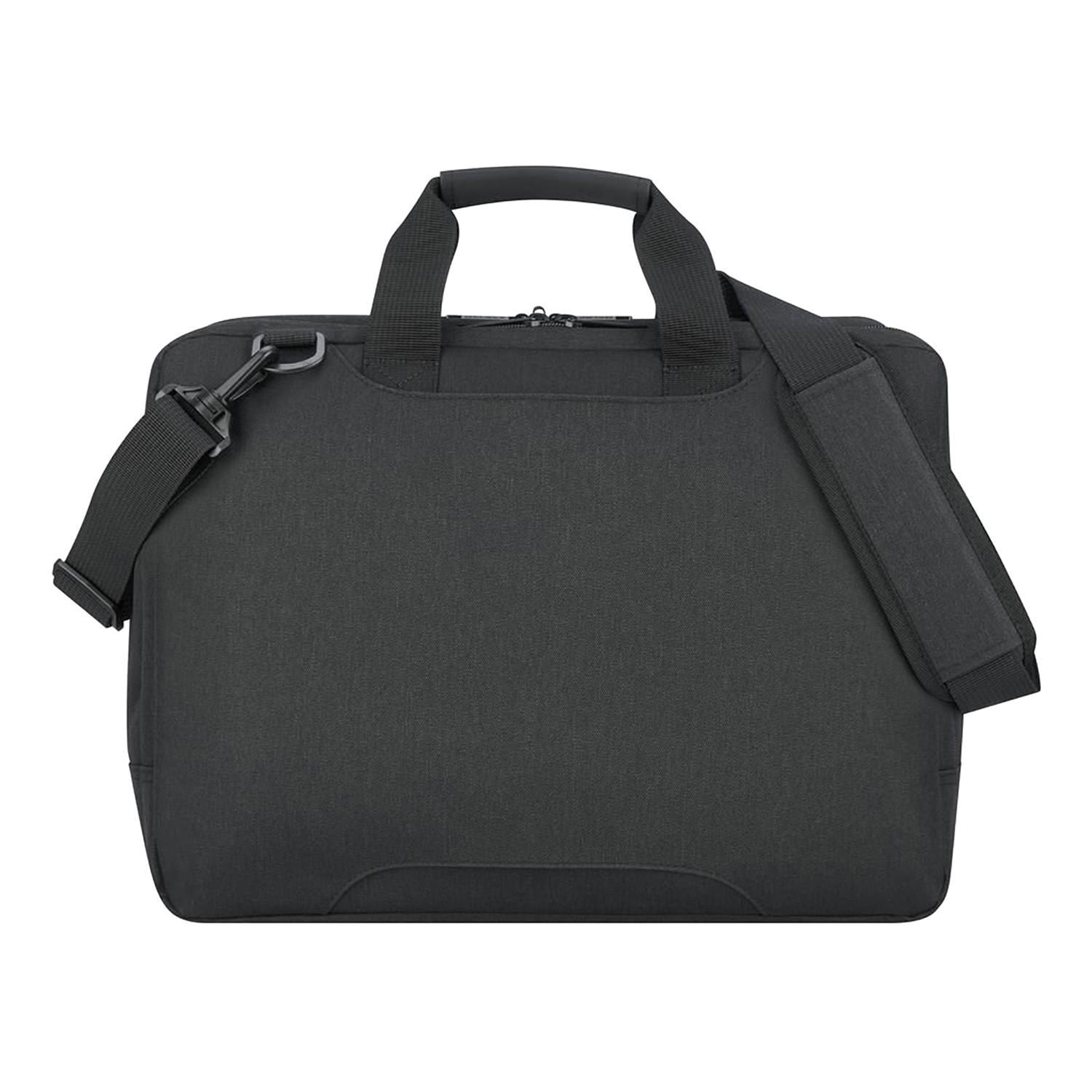 Delsey Esplanade 2 Compartment PC Protection Satchel - Deep Black - 00394216150 BLK - Jashanmal Home