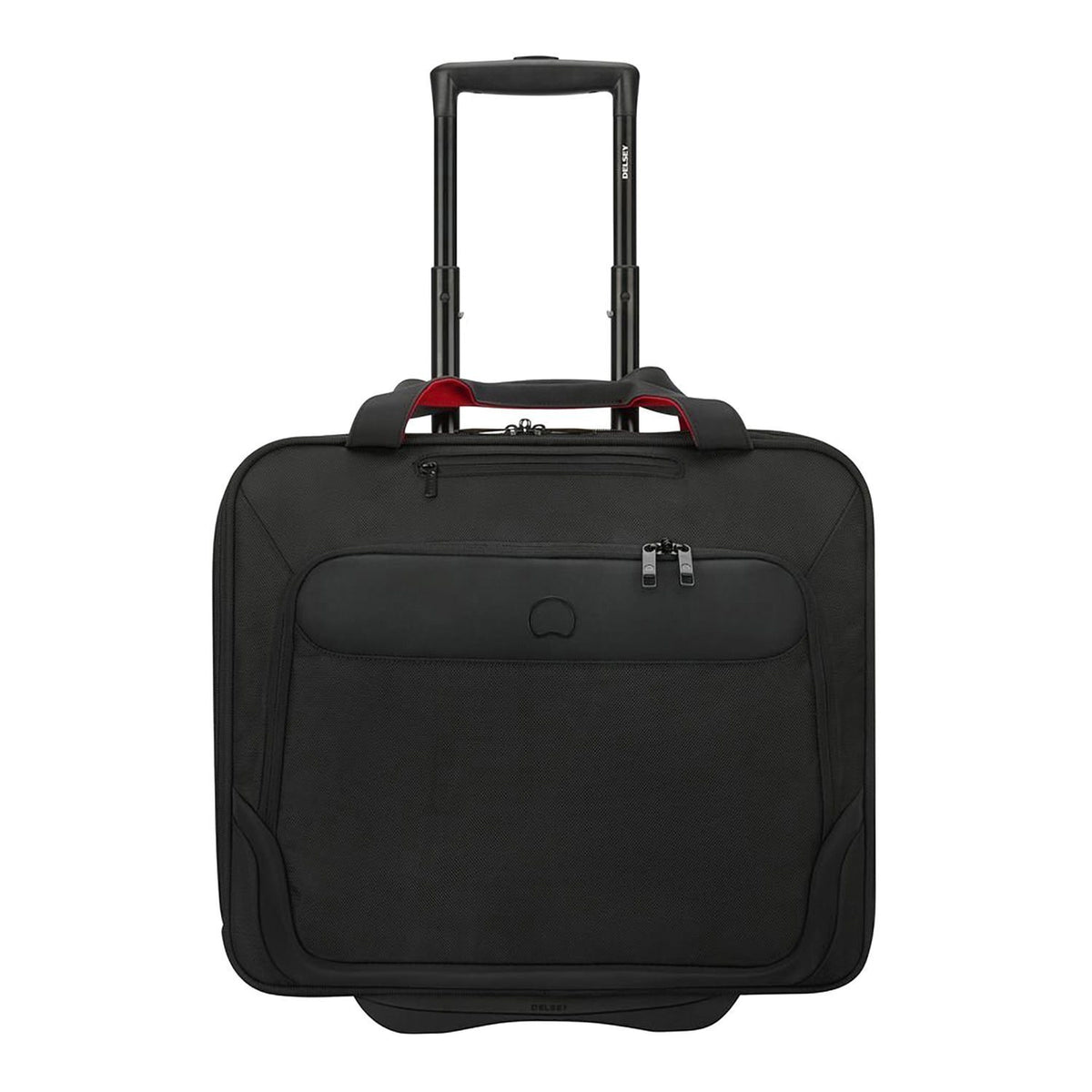 Delsey Parvis Plus 2 Wheel 2 Compartment Cabin Trolley Board Case - Black - 00394445100 BLK - Jashanmal Home