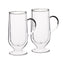 طقم أكواب لاتيه معزولة مزدوجة الجدار من Kitchen Craft Le'Xpress، قطعتين - شفاف، 325 مل - KCLXDWLATTE2PC
