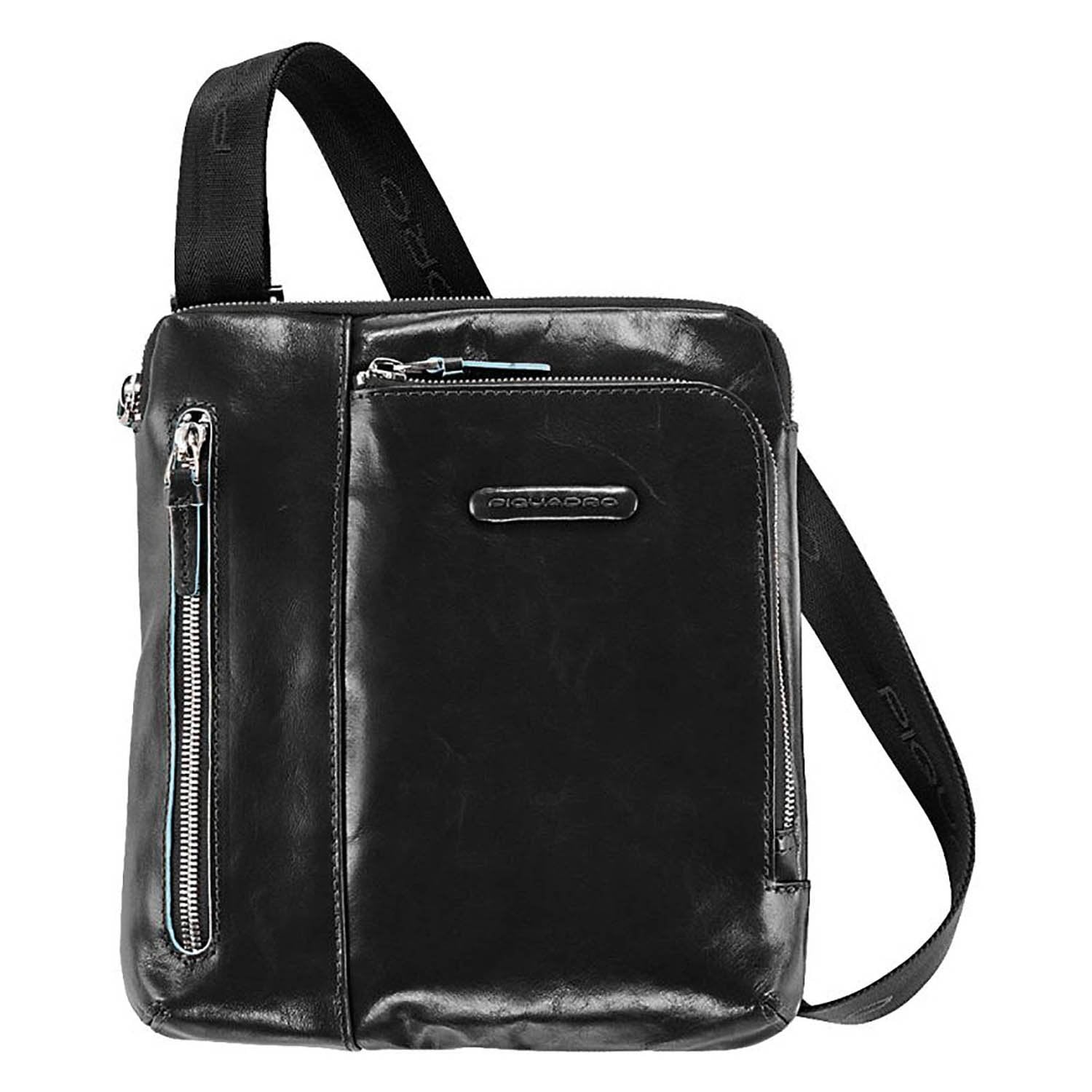 Piquadro Blue Square Crossbody Bag with Ipad Compartment - Black - CA1816B2/N - Jashanmal Home