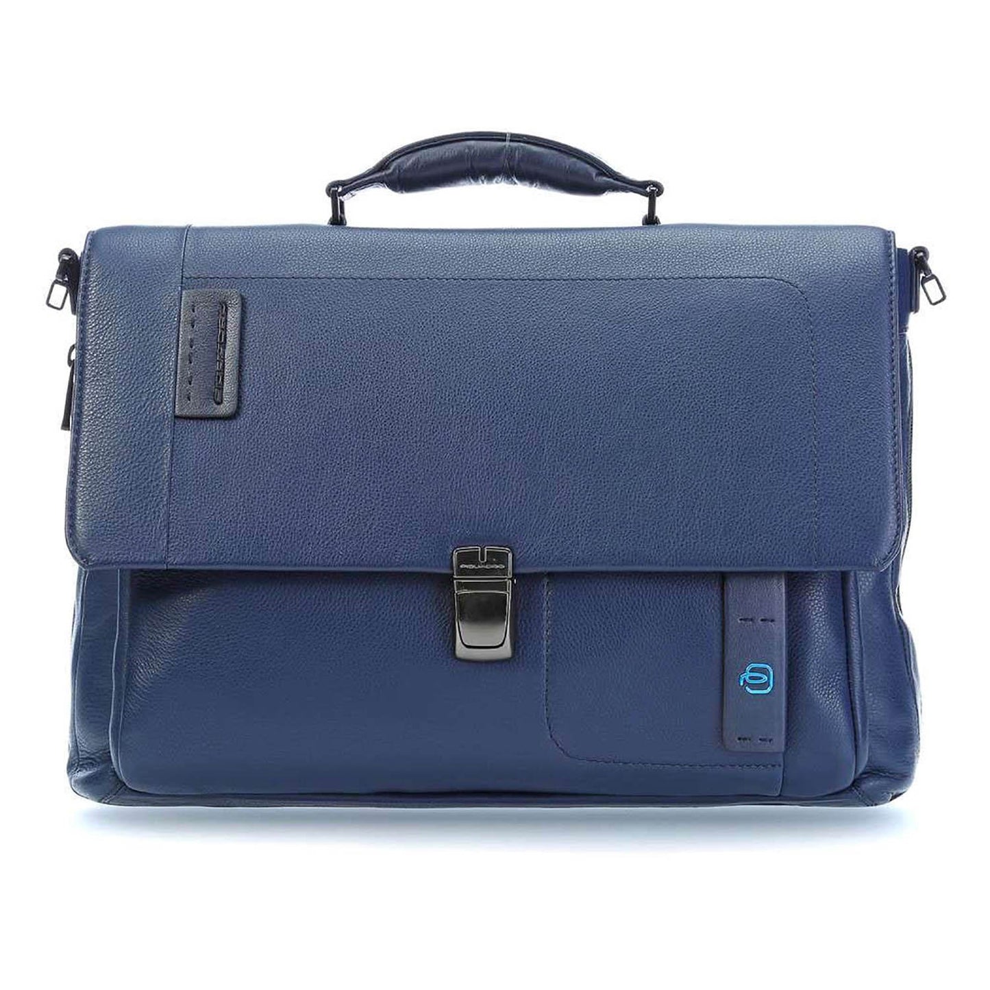Piquadro Flap Over Expandable Briefcase - Blue - CA3111P15/BLU3