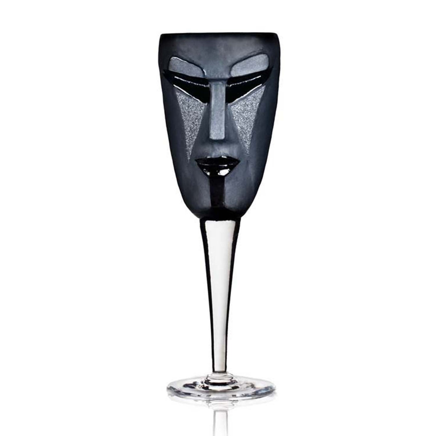 Maleras Masq Kubik Crystal Wine Glass - Black - 42018