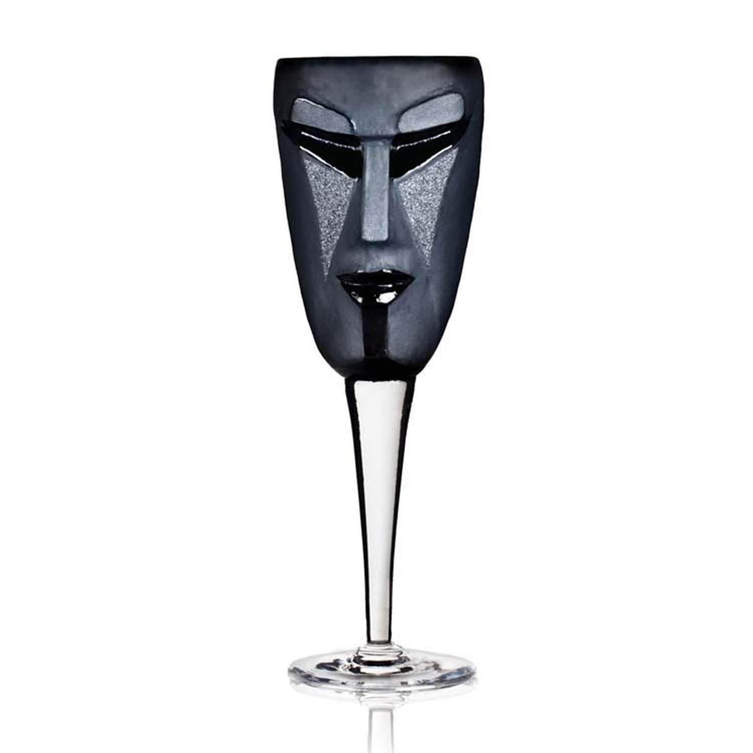Maleras Masq Kubik Crystal Wine Glass - Black - 42018