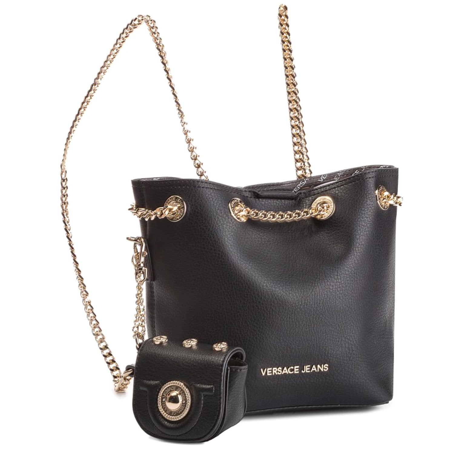 Versace Jeans Small Backpack - Black - E1VTBBC4 899 N/S