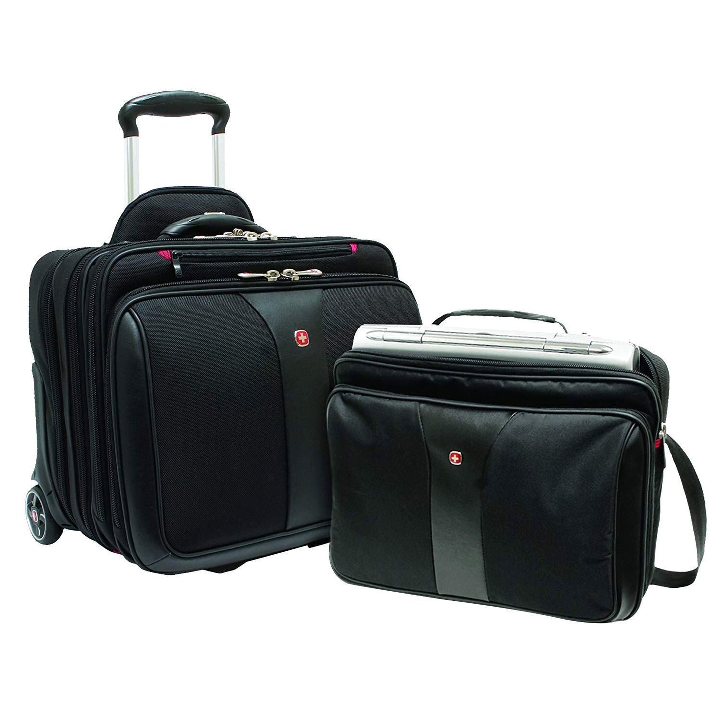 Wenger Patriot Rolling 2 Piece Business Trolley Bag Set - Black - 600662 - Jashanmal Home